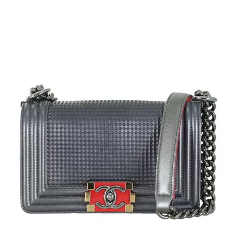 Sell Chanel Small Cube Boy Bag Dark Grey HuntStreet